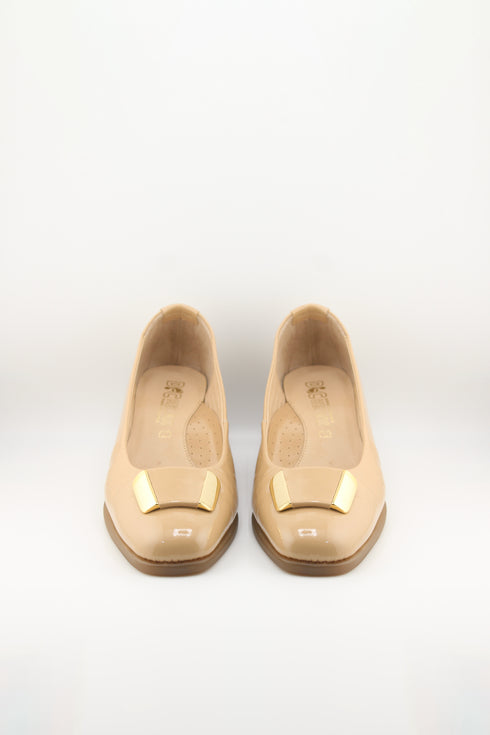DFC Relax Wedge Heel Patent Leather Loafers